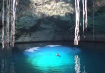 Scene from the film Cenote