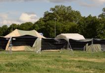 Scene from the film Tent city