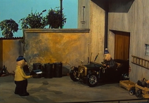 Scene from the film Pat and Mat: The Garage